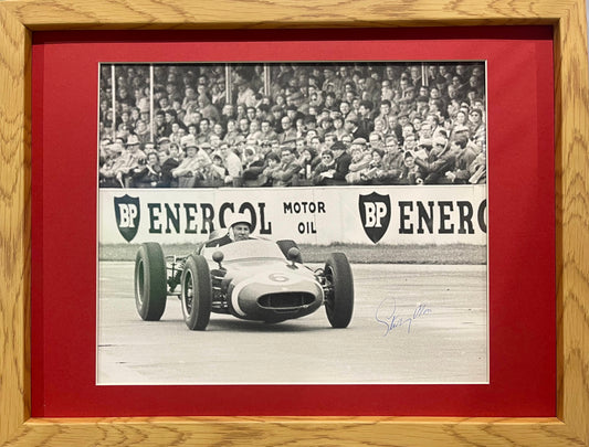 Stirling Moss Formula One Hand Signed Original Photo With AFTAL COA