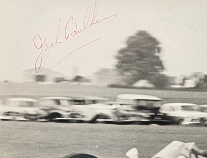 SIR JACK BRABHAM FORMULA 1 WORLD CHAMPION HAND SIGNED ORIGINAL PHOTO WITH COA