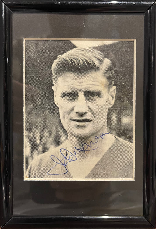 JIMMY DICKINSON PORTSMOUTH FC LEGEND HAND SIGNED FRAMED PHOTO WITH COA