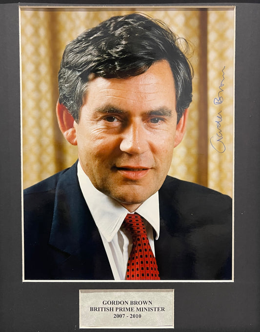 Gordon Brown, Former British Prime Minister, Hand Signed Photo With COA