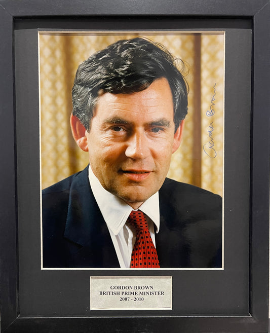 Gordon Brown, Former British Prime Minister, Hand Signed Photo With COA