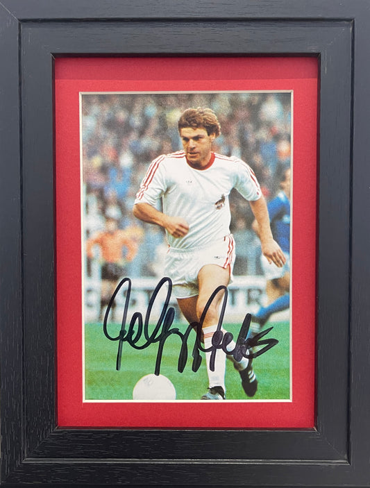 WOLFGANG WEBER WEST GERMANY FOOTBALL LEGEND HAND SIGNED PHOTO WITH COA