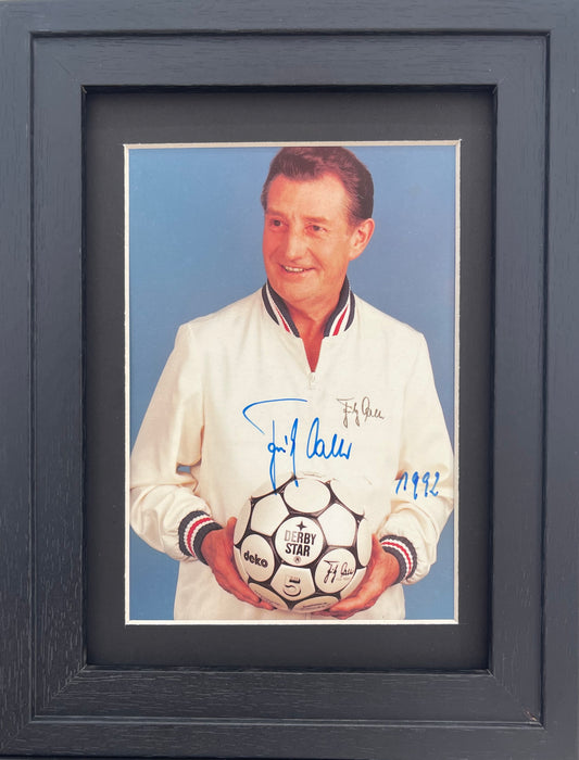 FRITZ WALTER GERMAN, FC KAISERSLAUTERN LEGEND, HAND SIGNED PHOTO WITH COA