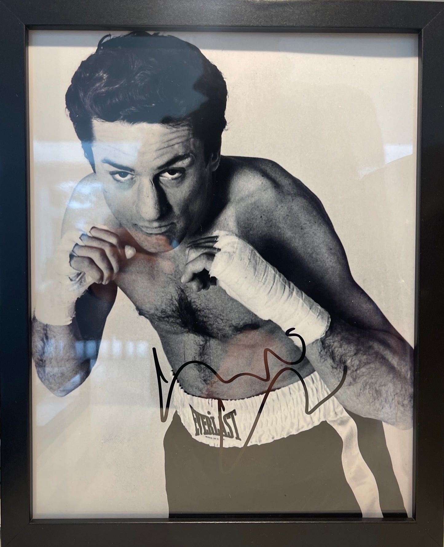 Robert De Niro Autographed Raging Bull Photo With AFTAL COA