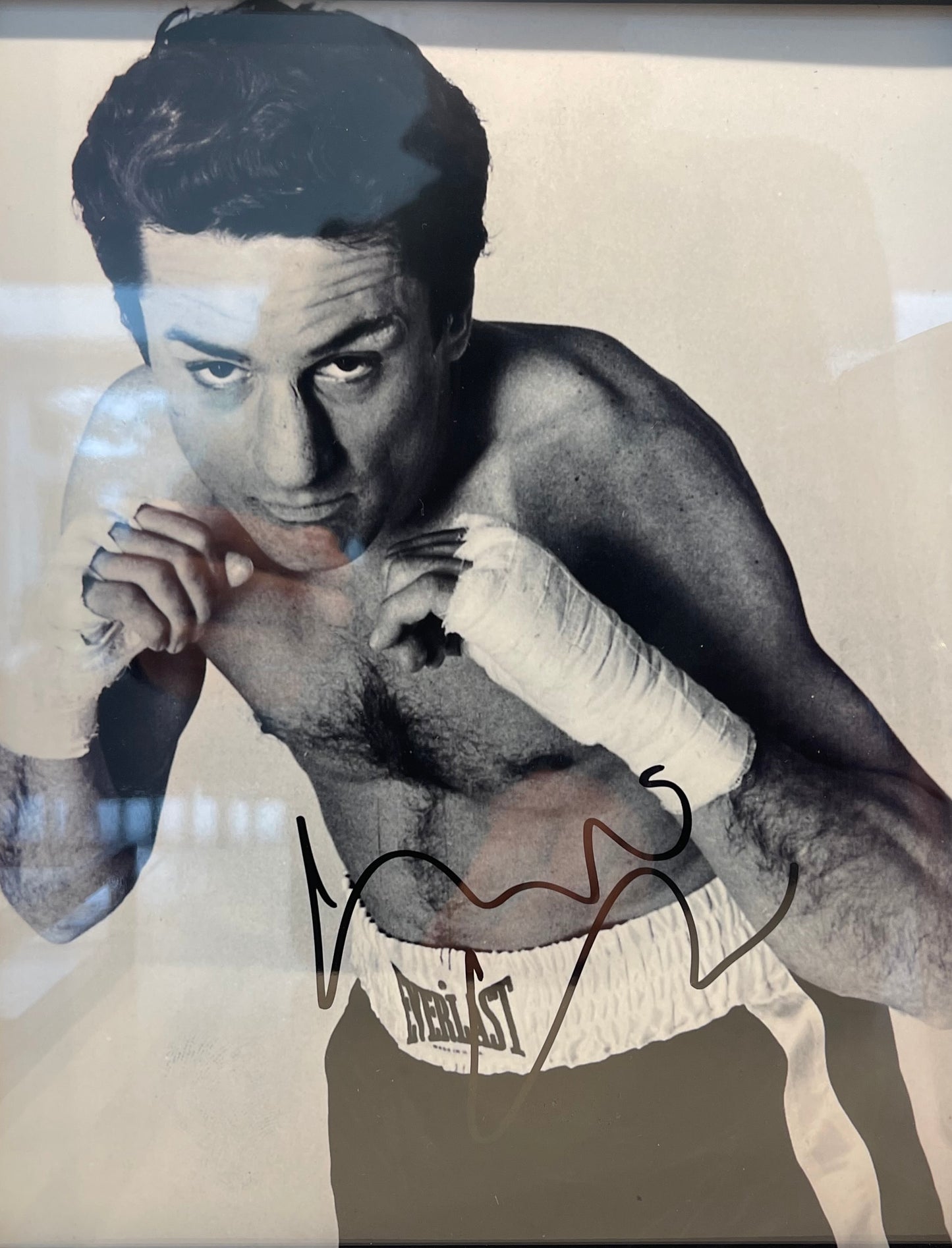 Robert De Niro Autographed Raging Bull Photo With AFTAL COA