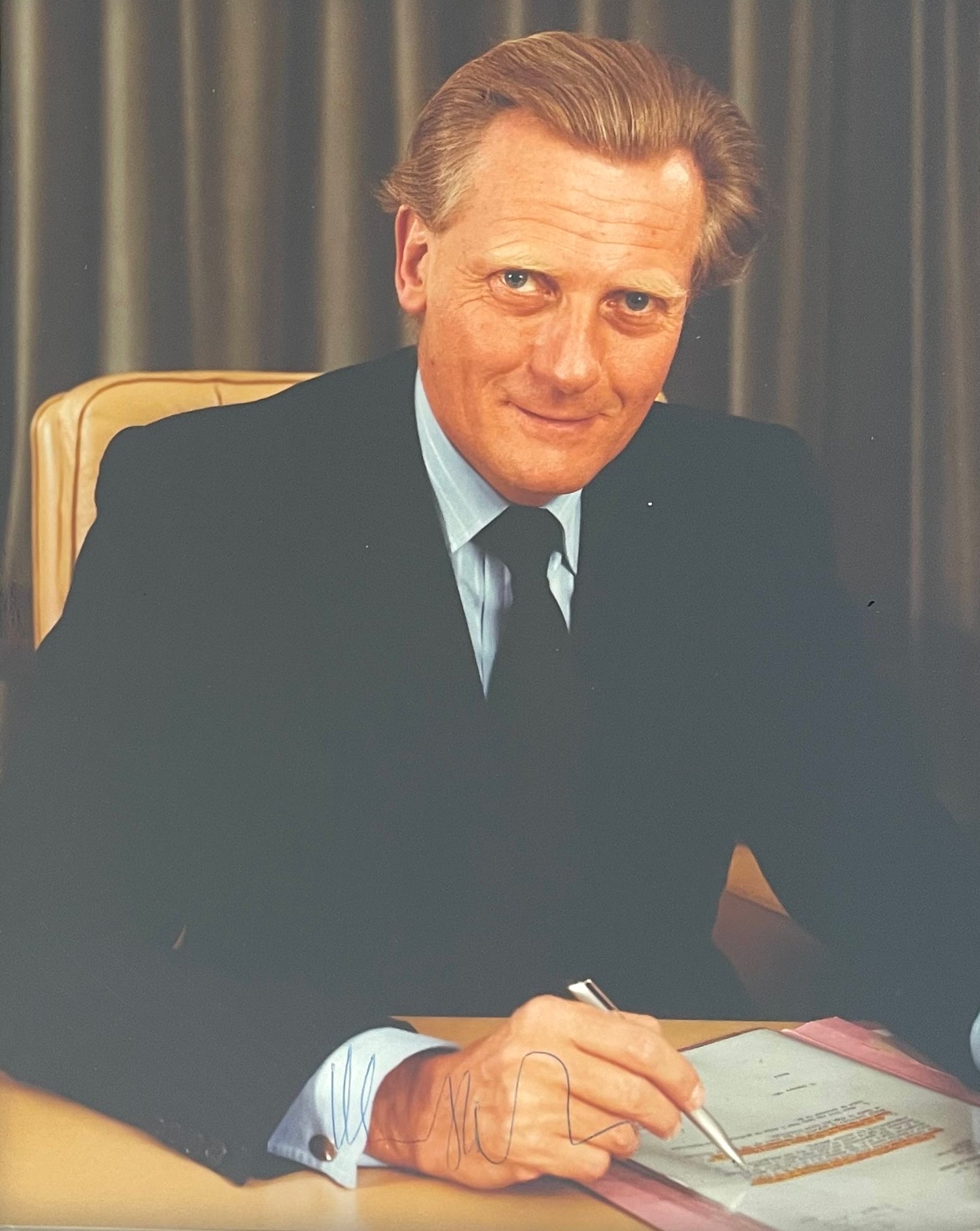 Michael Heseltine Former British Minster Hand Signed Photo with COA