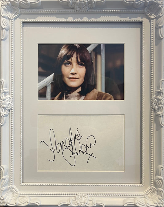 Sandie Shaw, Singer, Hand Signed Framed Card Presentation With Stanley Gibbons COA