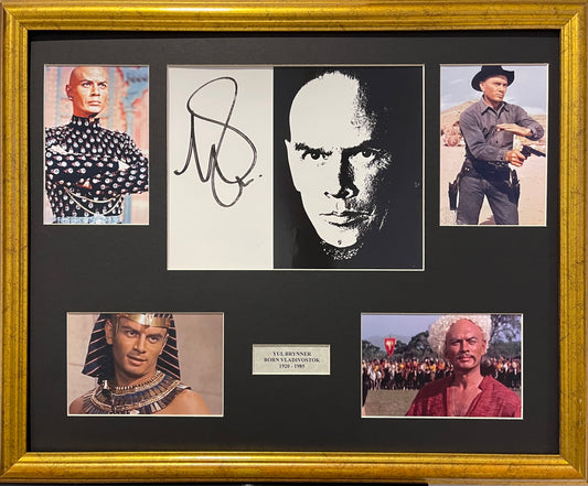 Yul Brynner, Guaranteed Hand Signed Photo Presentation, Framed 55cm x 45cm & COA