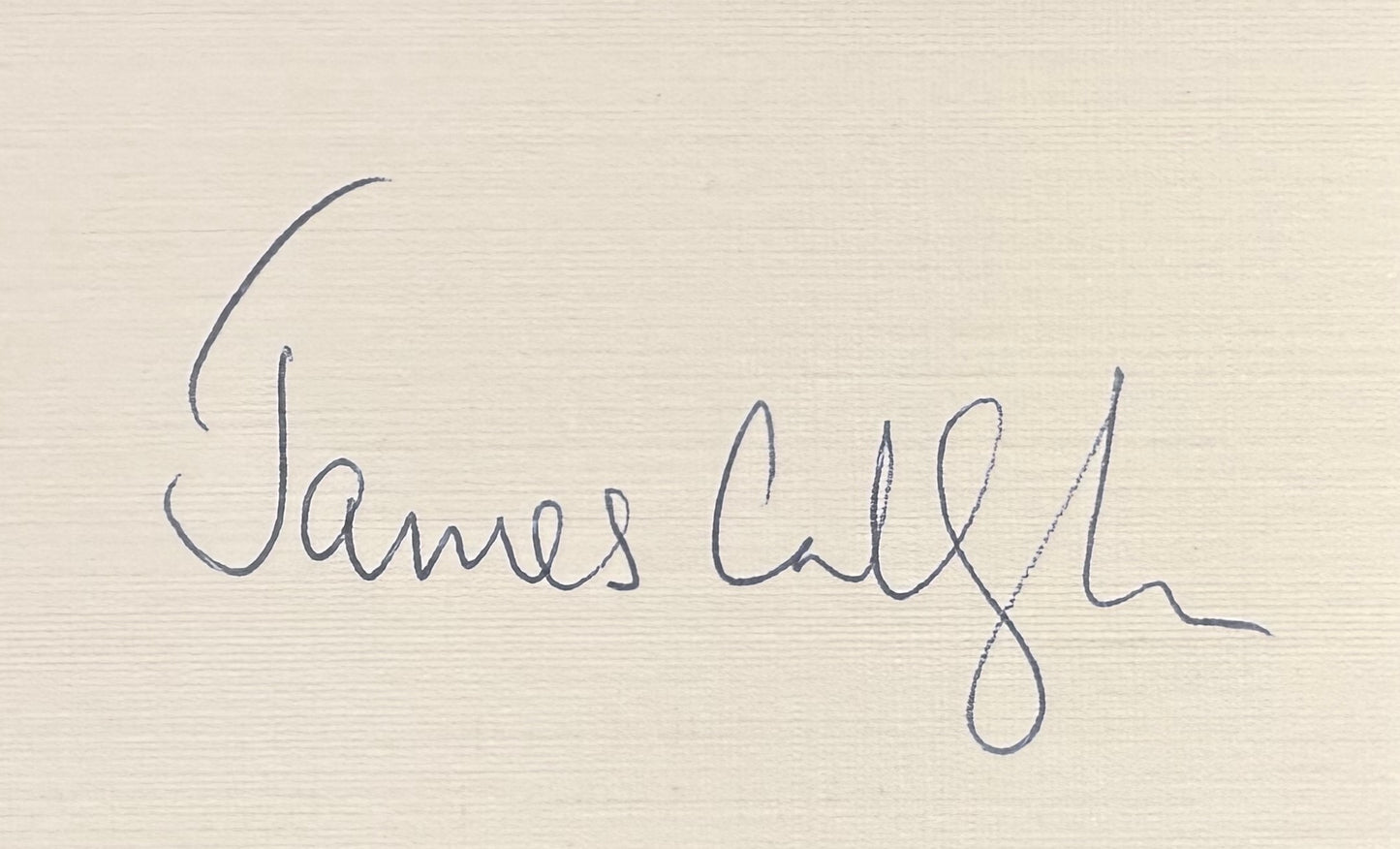 James Callaghan Former British Prime Minister Hand Signed Card Presentation & COA