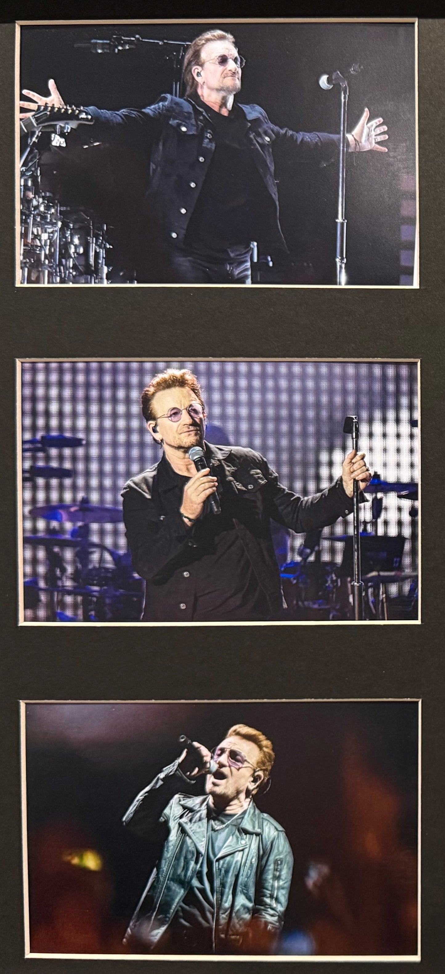 Bono, U2 Lead Singer, Hand Signed Mounted Framed Photo Presentation With AFTAL COA