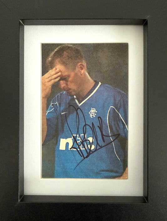 Frank De Boer, Former Rangers Player, Ajax Legend, Hand Signed Newspaper Photo With COA