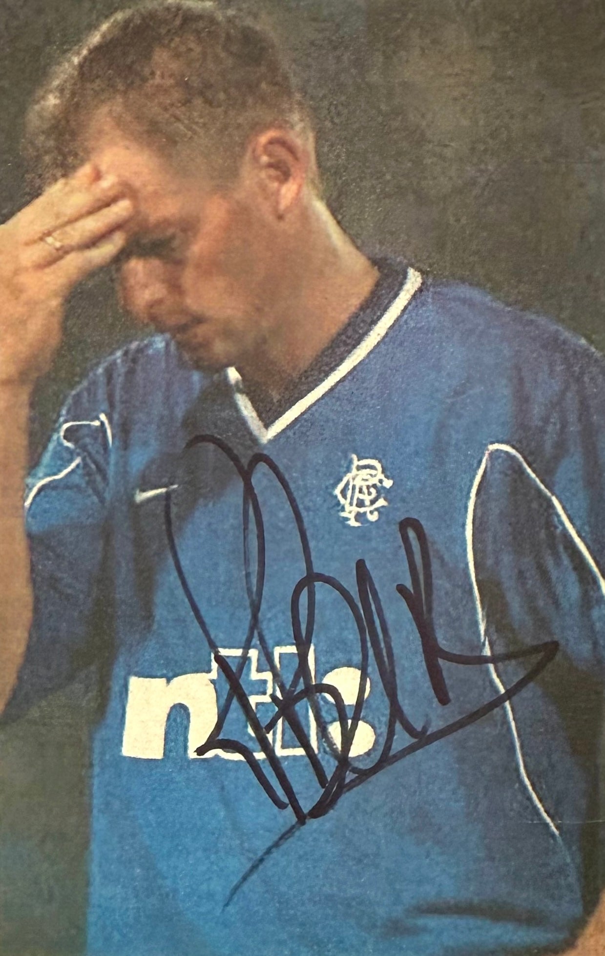 Frank De Boer, Former Rangers Player, Ajax Legend, Hand Signed Newspaper Photo With COA