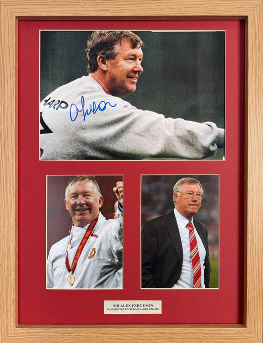 Sir Alex Ferguson, Manchester United Legend, Hand Signed Photo & COA