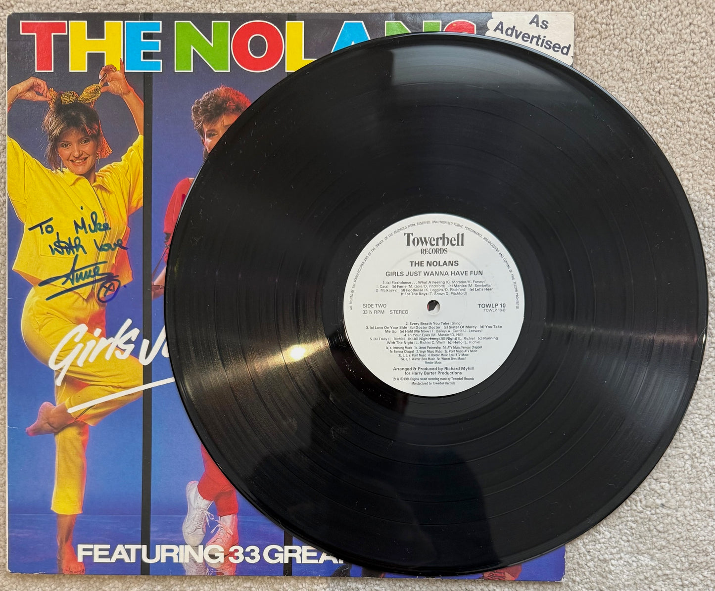 The Nolans, Guaranteed Fully Band Hand Signed Framed 37 x 37cm Album & COA