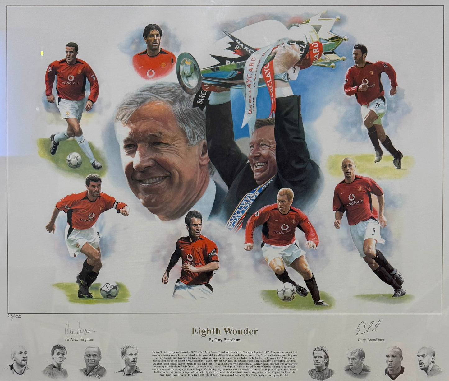 Sir Alex Ferguson, Manchester United Legend, Hand Signed Limited Edition Print & COA