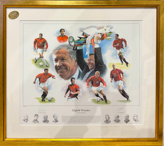 Sir Alex Ferguson, Manchester United Legend, Hand Signed Limited Edition Print & COA