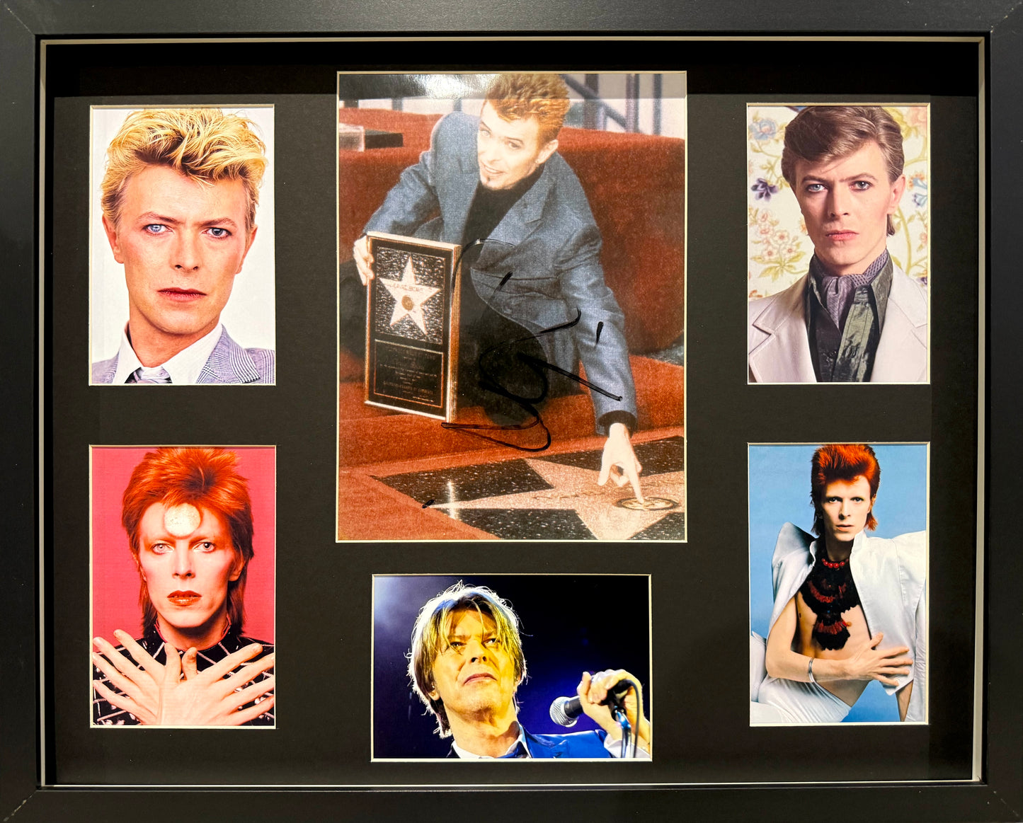 David Bowie, Hand Signed Framed 50x40cm Photo Presentation & AFTAL COA