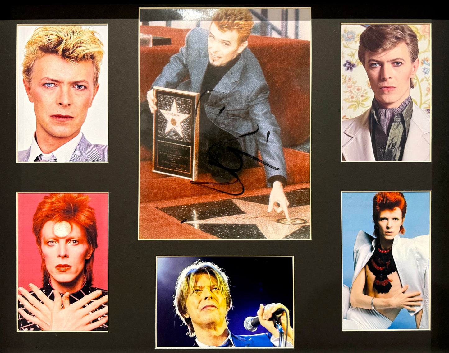 David Bowie, Hand Signed Framed 50x40cm Photo Presentation & AFTAL COA