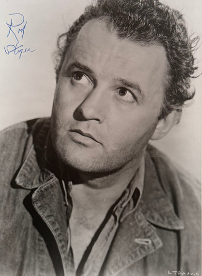 Rod Steiger Hand Signed Framed (40x30cm) Photo Presentation With COA