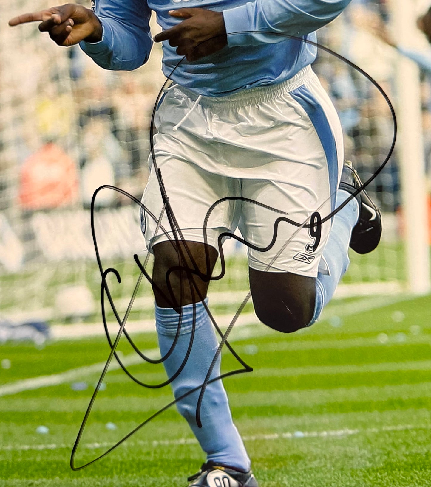 Andy Cole, Manchester United Legend, An Original Manchester 'City' Photo With COA