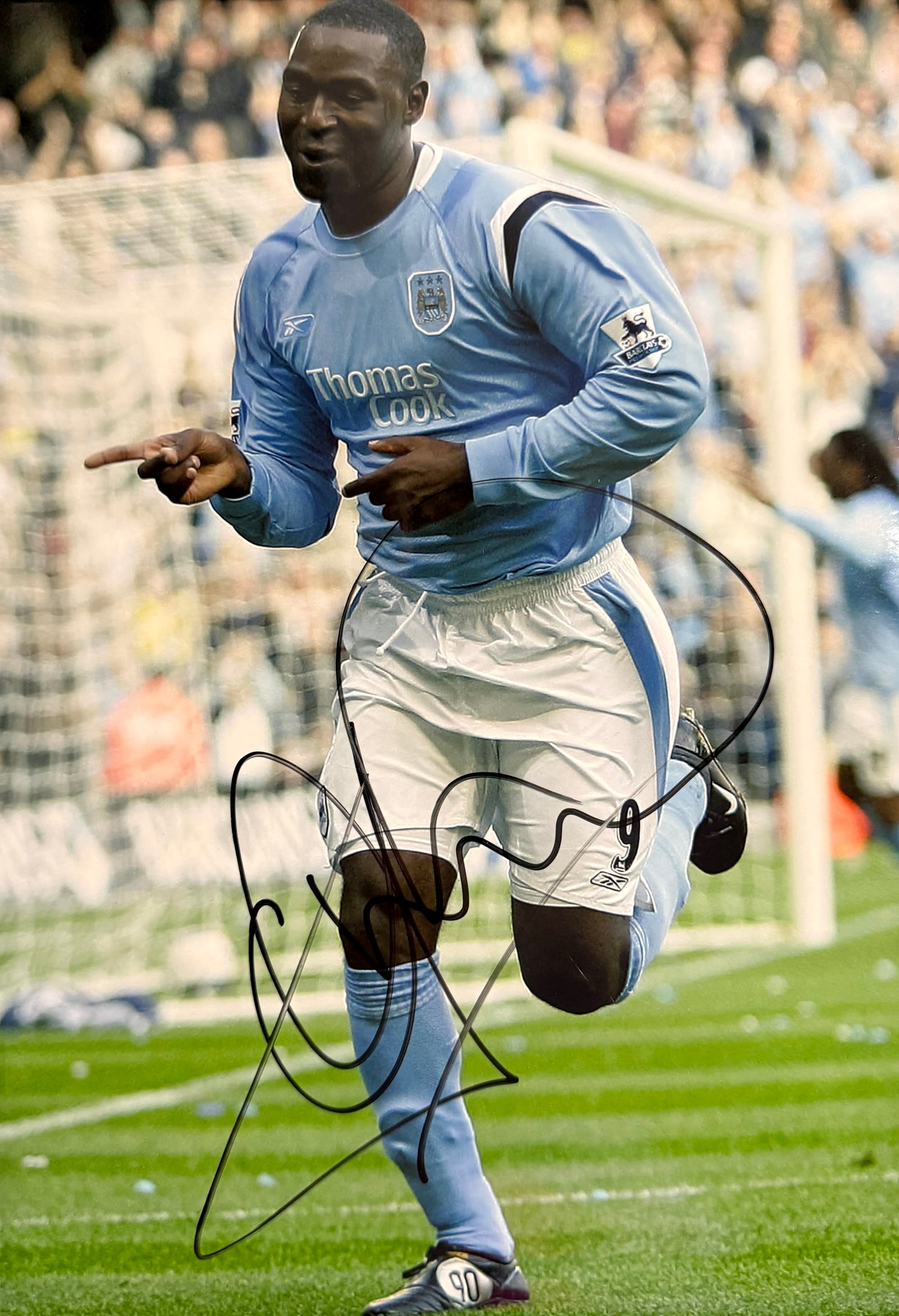 Andy Cole, Manchester United Legend, An Original Manchester 'City' Photo With COA