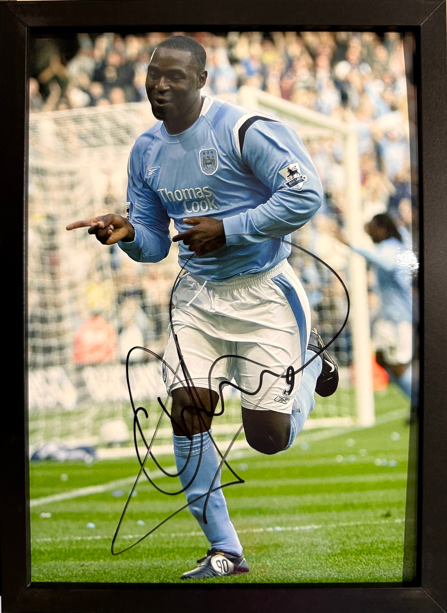 Andy Cole, Manchester United Legend, An Original Manchester 'City' Photo With COA