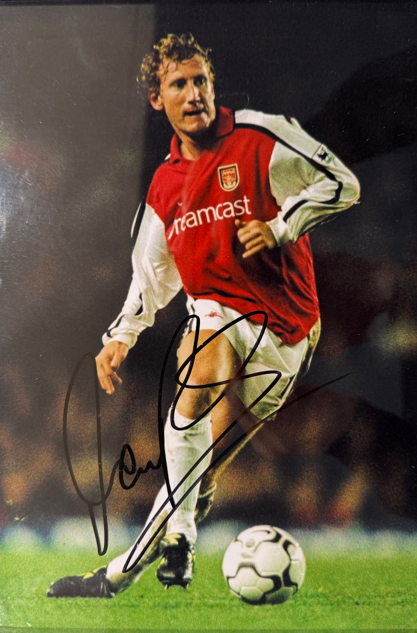 Ray Parlour, Arsenal FC Legend, Hand Signed Original Photo With AFTAL COA