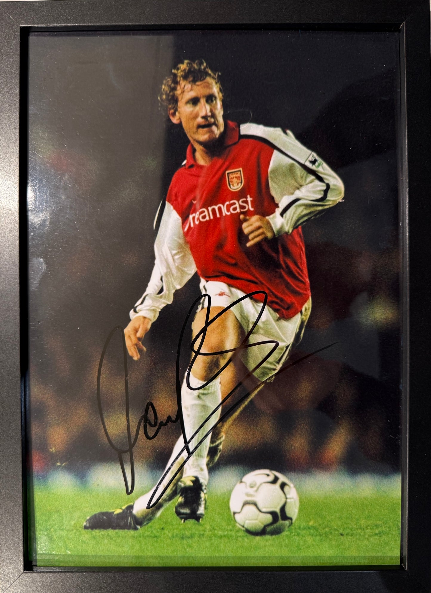 Ray Parlour, Arsenal FC Legend, Hand Signed Original Photo With AFTAL COA