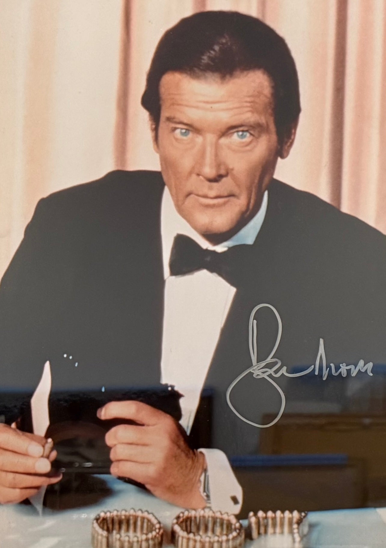 The Man With The Golden Gun, James Bond 007, Multi Hand Signed Photo Presentation With COA