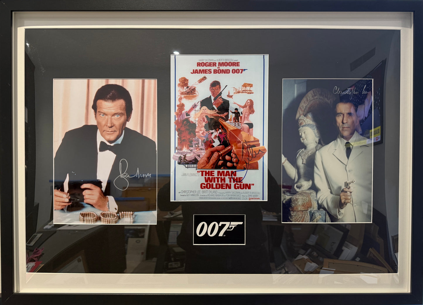 The Man With The Golden Gun, James Bond 007, Multi Hand Signed Photo Presentation With COA