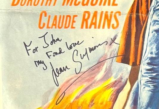 This Earth Is Mine, Original 1959 Universal Pictures Film Poster Hand Signed By Jean Simmons & COA