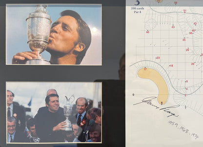 Gary Player Hand Signed 144th 'The Open' Original Yardage Page 40cm x 30cm Framed With COA