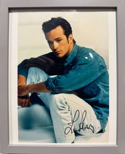 Luke Perry, Actor, Hand Signed Framed, Mounted Original Photo With COA