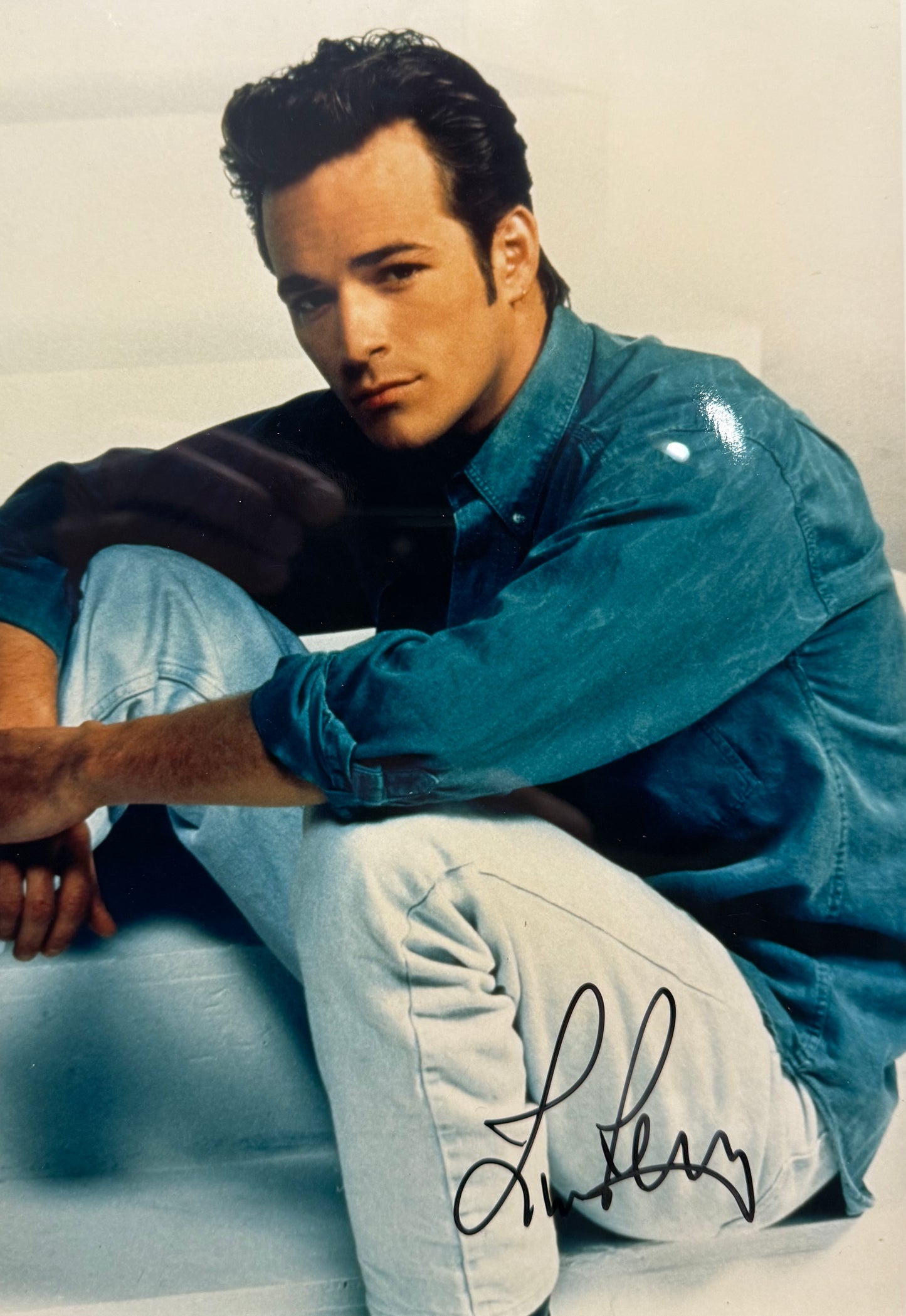 Luke Perry, Actor, Hand Signed Framed, Mounted Original Photo With COA