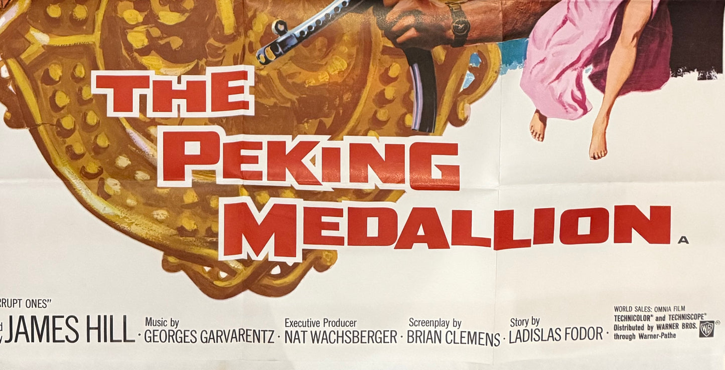 The Peking Medallion, Original Warner Bros. Cinema Film Poster (unsigned) With COA