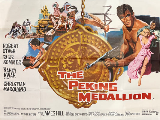 The Peking Medallion, Original Warner Bros. Cinema Film Poster (unsigned) With COA