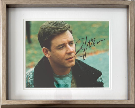 Russell Crowe, Actor, Hand Signed Framed, Mounted Original Photo & UACC COA