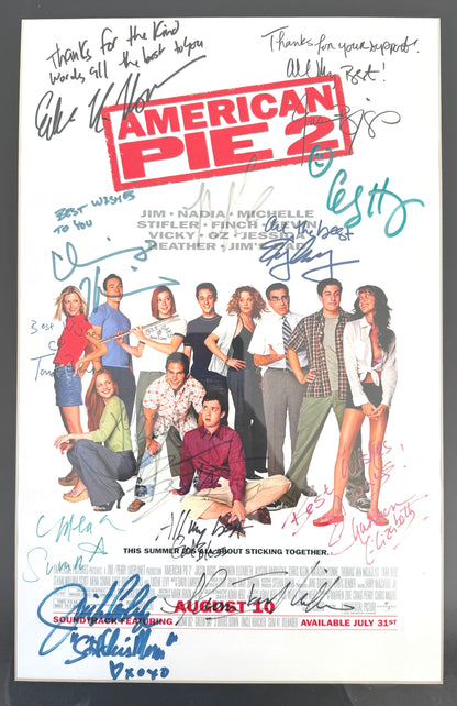 American Pie 2, Multi-Hand Signed Cast Poster (Framed 52cm x 37cm) COA