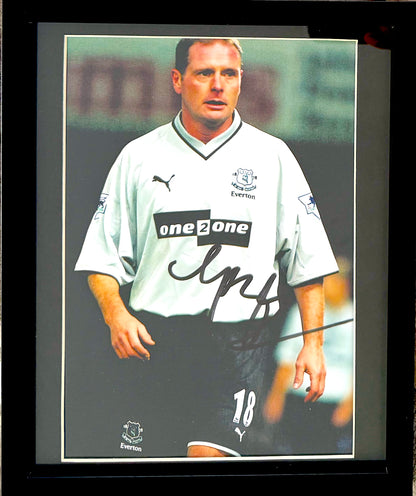 Paul Gascoigne, England, Newcastle United, Spurs, Hand Signed Framed Photo & COA