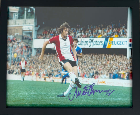 Mick Channon, England, Southampton Legend, Hand Signed Framed Photo & COA