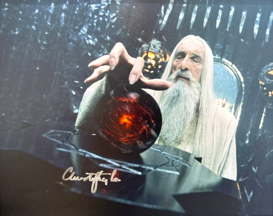 Christopher Lee, Lord Of The Rings, Hand Signed Framed Photo With AFTAL COA