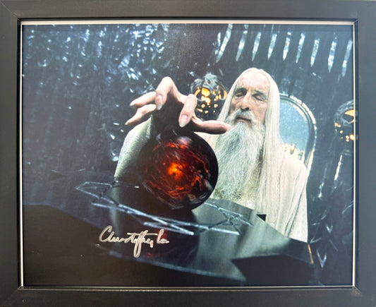 Christopher Lee, Lord Of The Rings, Hand Signed Framed Photo With AFTAL COA