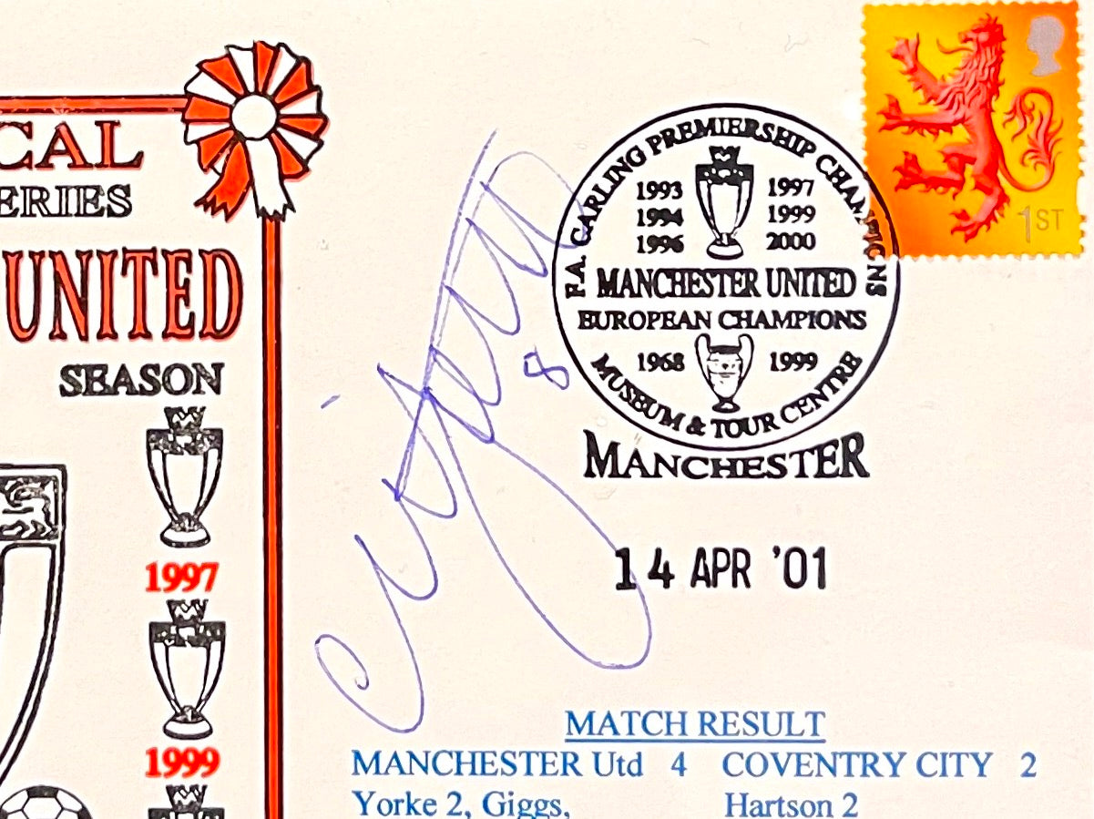 NICKY BUTT MANCHESTER UNITED HAND SIGNED FDC WITH COA