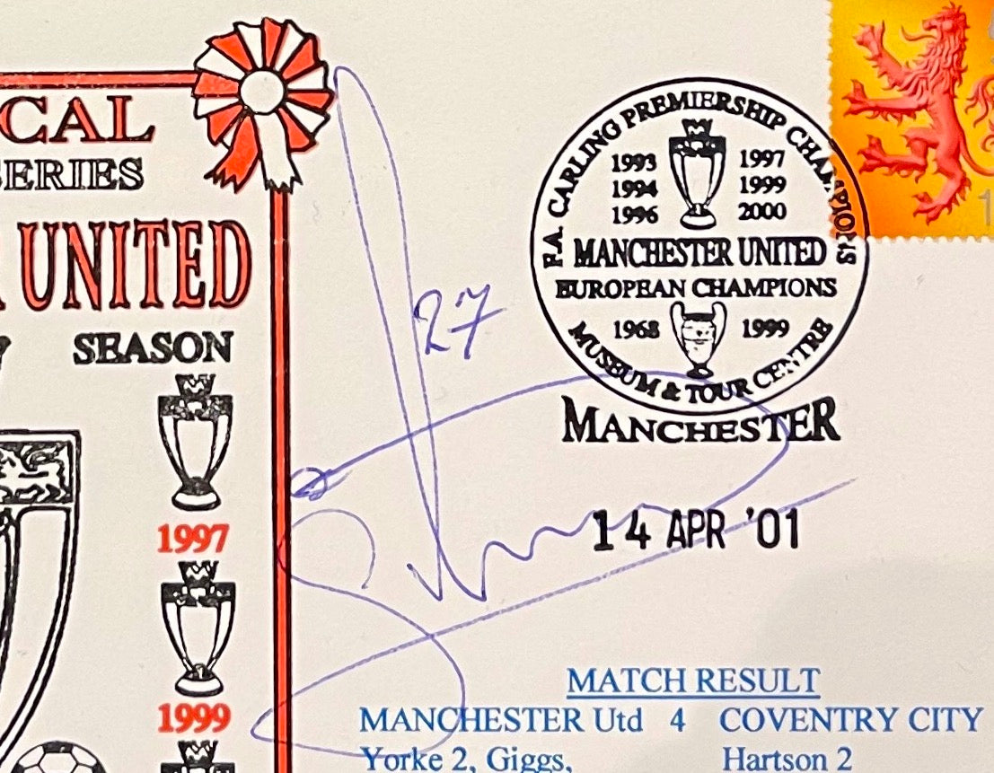 MIKEAL SILVESTRE MANCHESTER UNITED HAND SIGNED FDC WITH COA