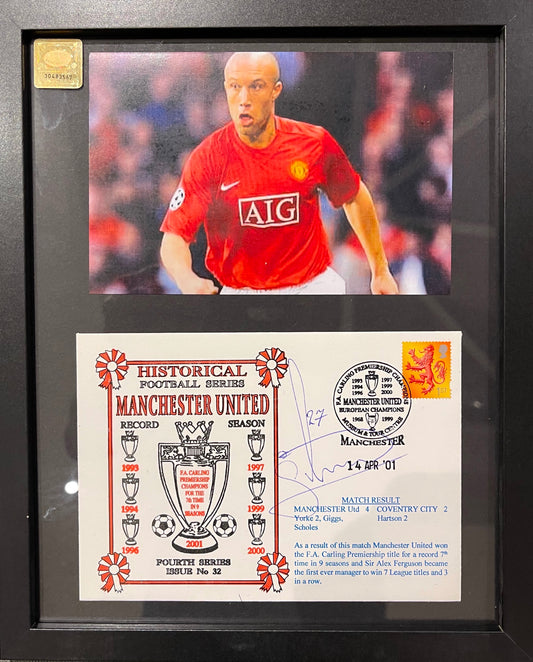 MIKEAL SILVESTRE MANCHESTER UNITED HAND SIGNED FDC WITH COA