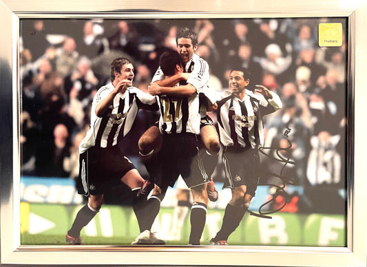 DAVID EDGAR HAND SIGNED NEWCASTLE UNITED PHOTO WITH COA