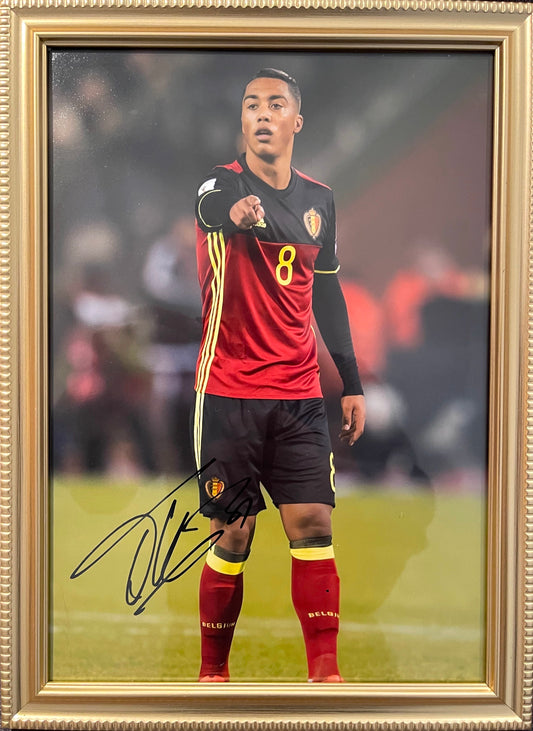 YOURI TIELEMANS HAND SIGNED FRAMED PHOTO WITH COA