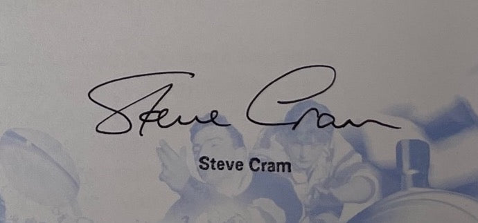 STEVE CRAM HAND SIGNED AND FRAMED FDC WITH COA