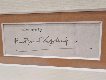RUDYARD KIPLING JUNGLE BOOK HAND SIGNED ORIGINAL POSTER PRESENTATION & COA