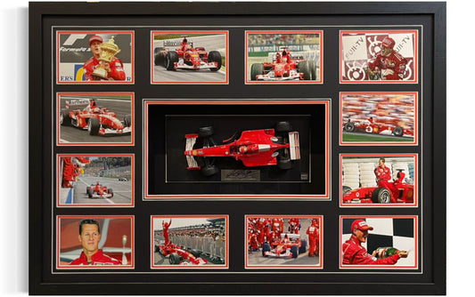 Michael Schumacher Ferrari Hand Signed Car Plaque Presentation With COA